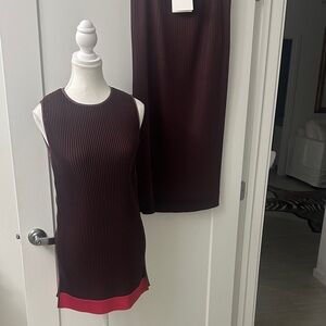 RARE Barbara Casola skirt and top pleated